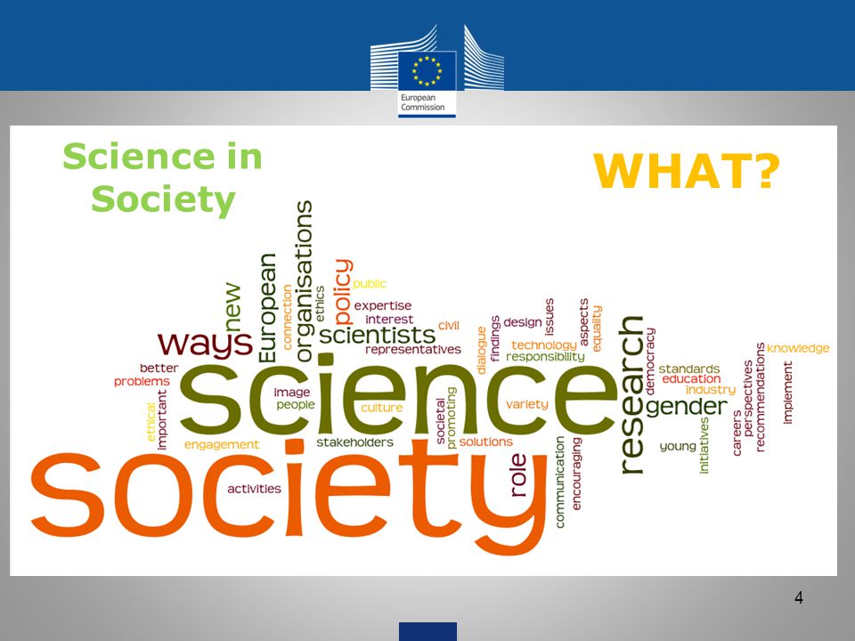 WHAT Science in Society What is Science and Society about