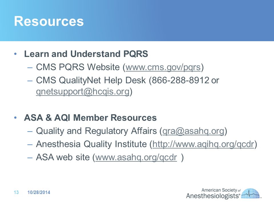 Resources Learn and Understand PQRS
