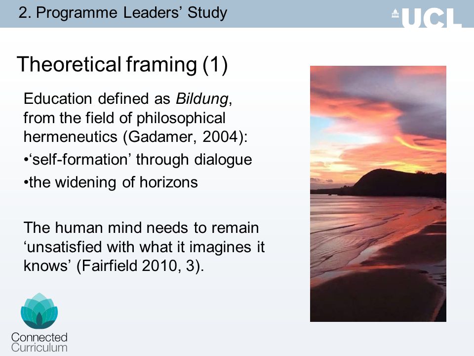 Theoretical framing (1)
