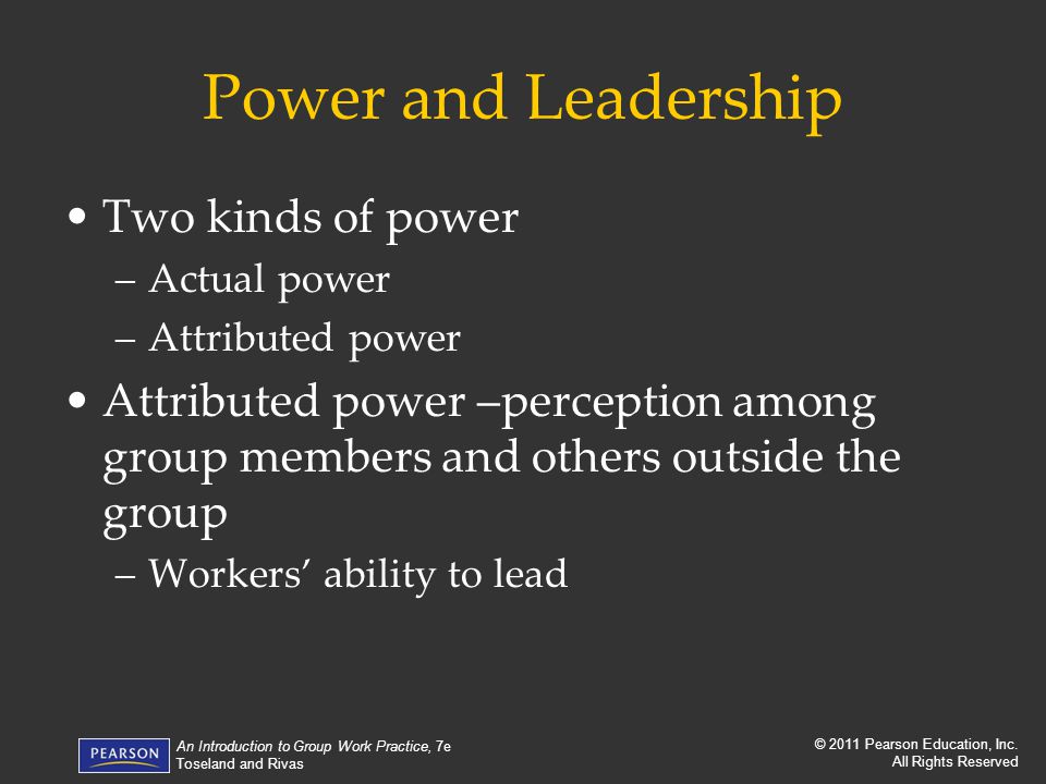 Power and Leadership Two kinds of power