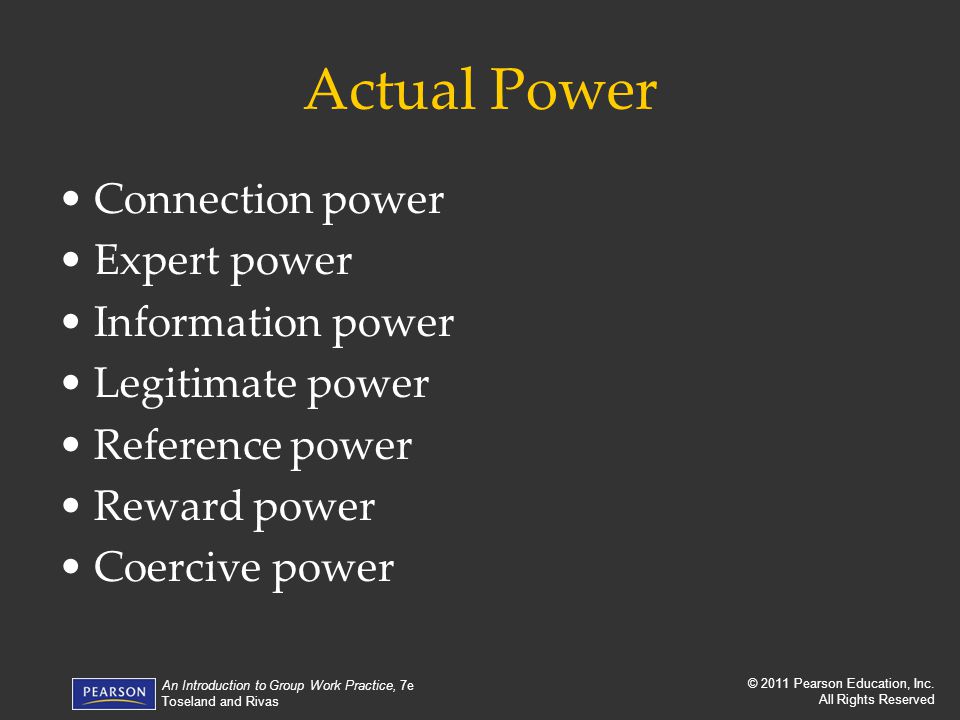 Actual Power Connection power Expert power Information power