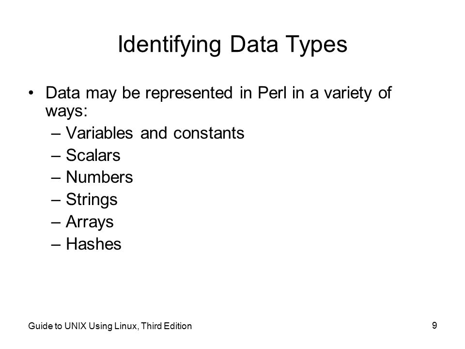Identifying Data Types