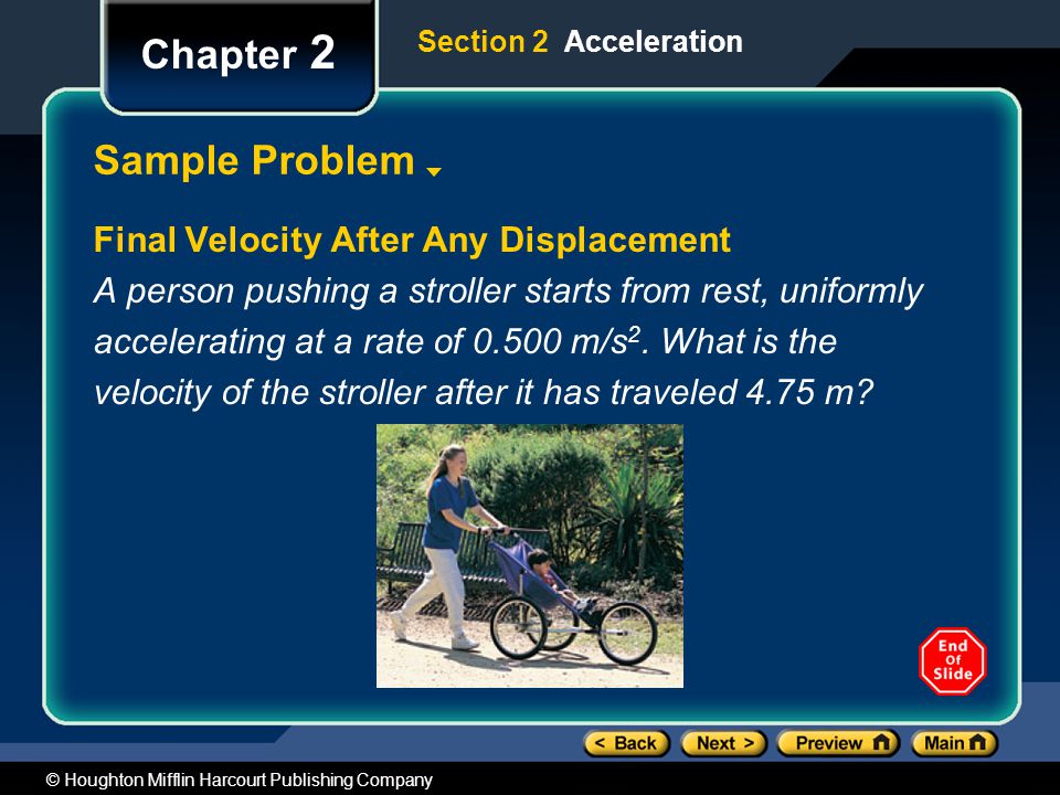 Chapter 2 Sample Problem Final Velocity After Any Displacement