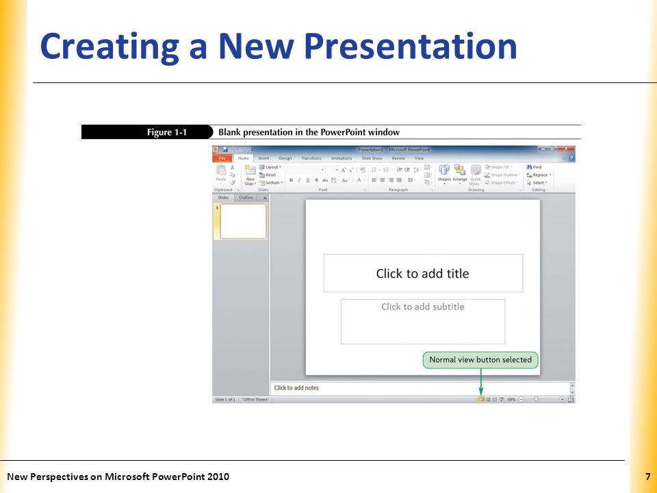 Creating a New Presentation