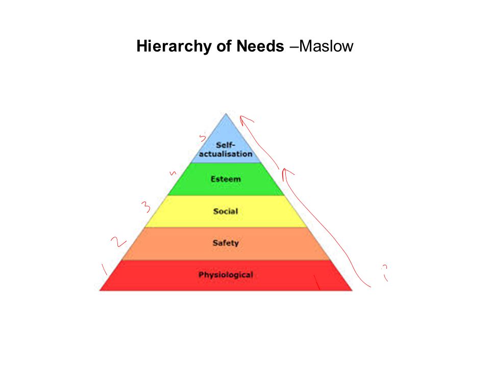 Hierarchy of Needs –Maslow