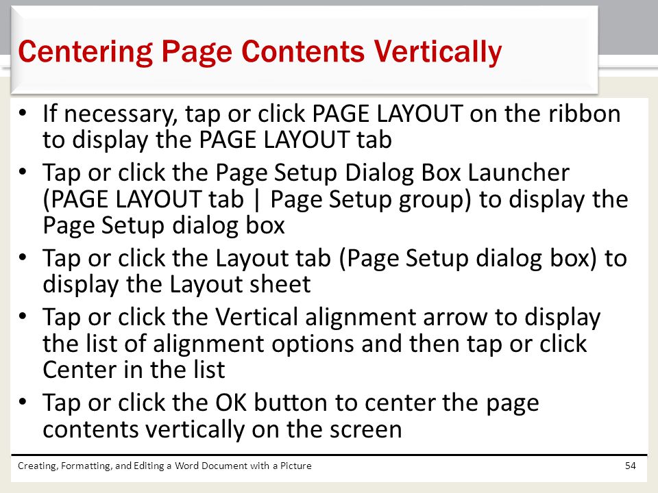 Centering Page Contents Vertically