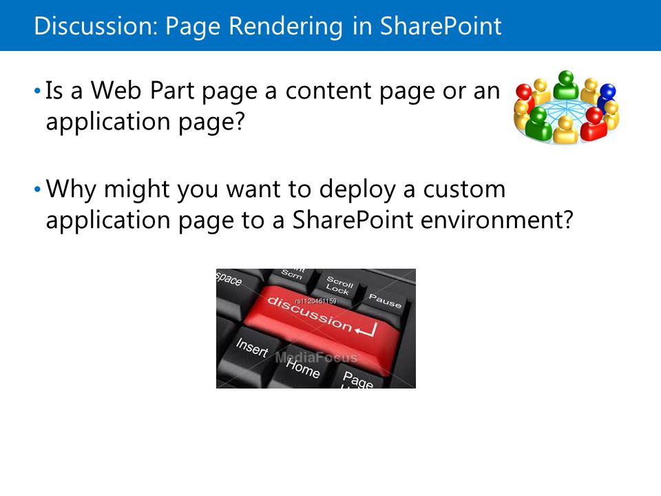 Discussion: Page Rendering in SharePoint