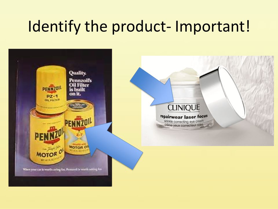Identify the product- Important!