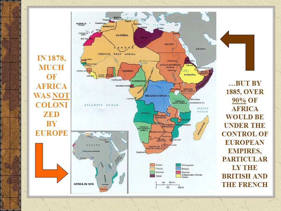 IN 1878, MUCH OF AFRICA WAS NOT COLONIZED BY EUROPE