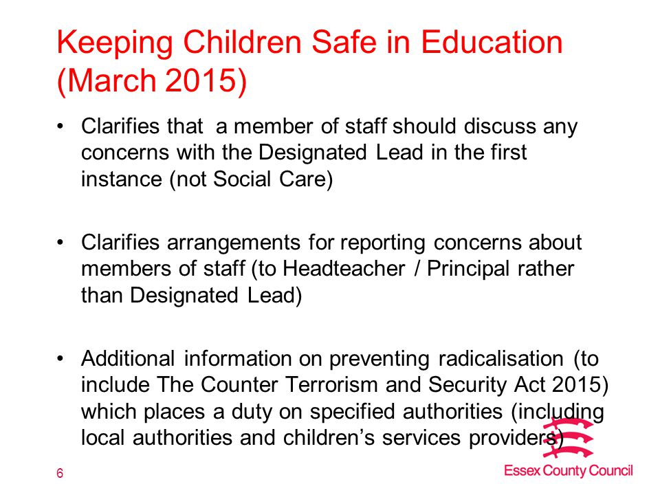 Keeping Children Safe in Education (March 2015)