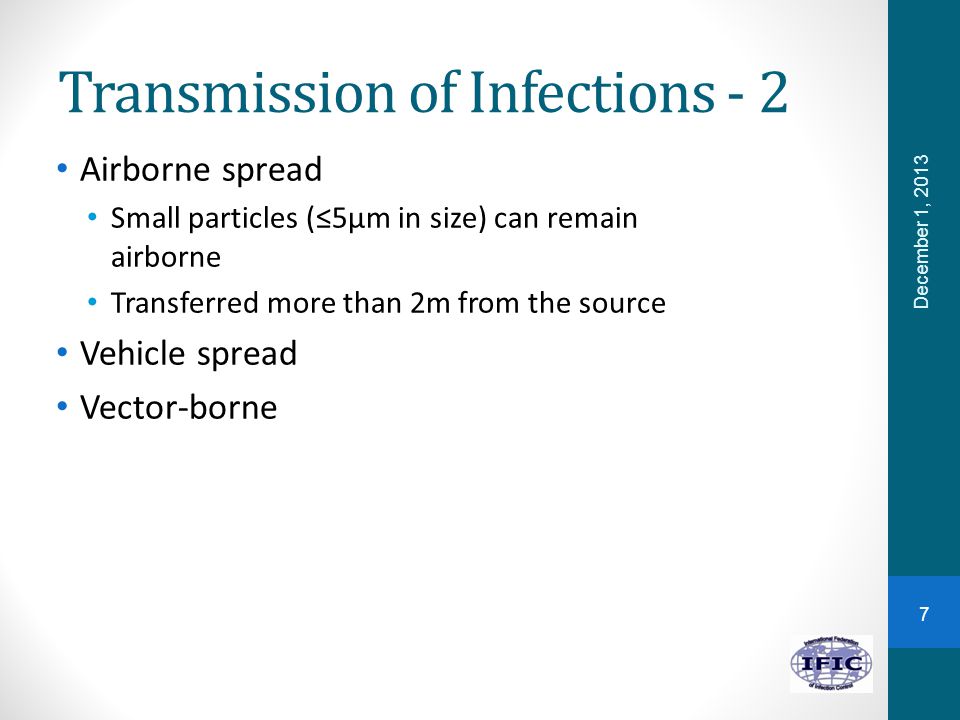 Transmission of Infections - 2