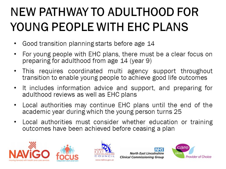 NEW PATHWAY TO ADULTHOOD FOR YOUNG PEOPLE WITH EHC PLANS