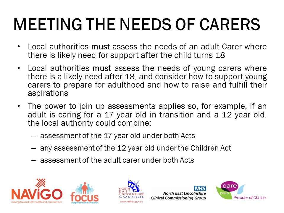 MEETING THE NEEDS OF CARERS