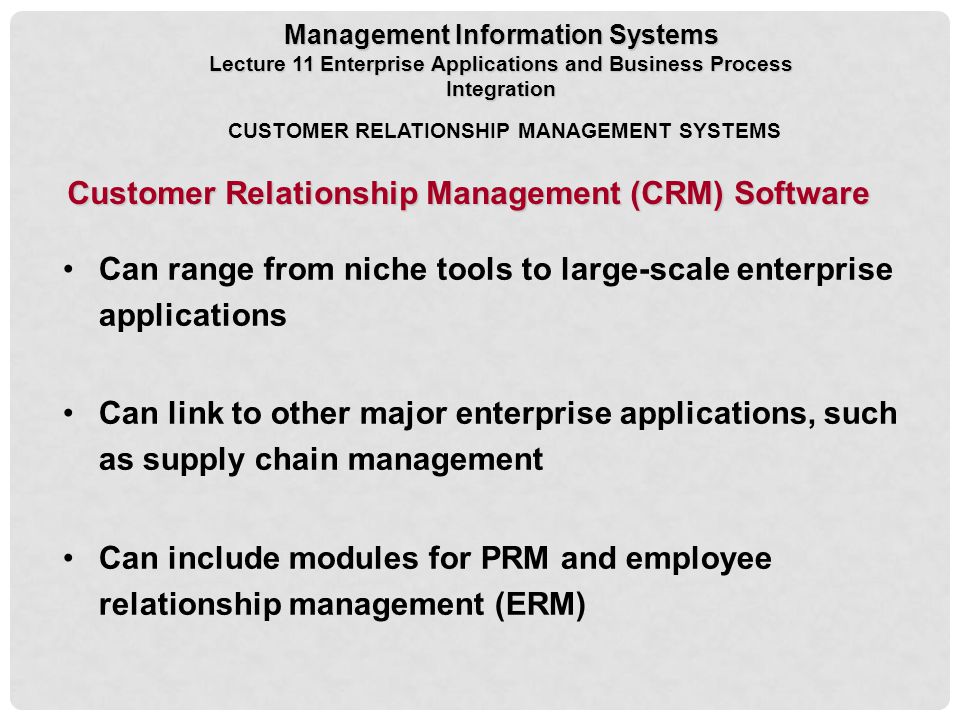 Customer Relationship Management (CRM) Software