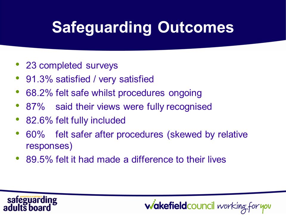 Safeguarding Outcomes