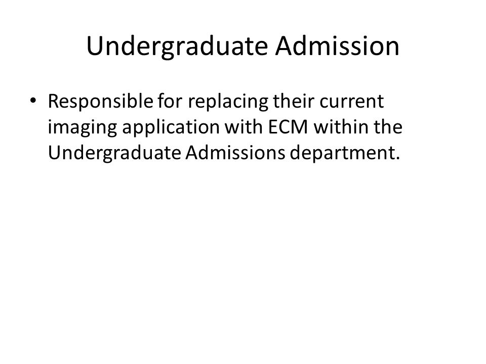 Undergraduate Admission