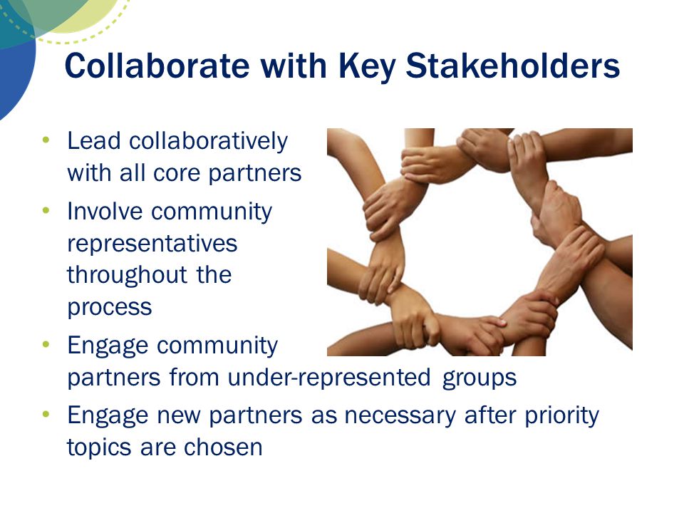 Collaborate with Key Stakeholders