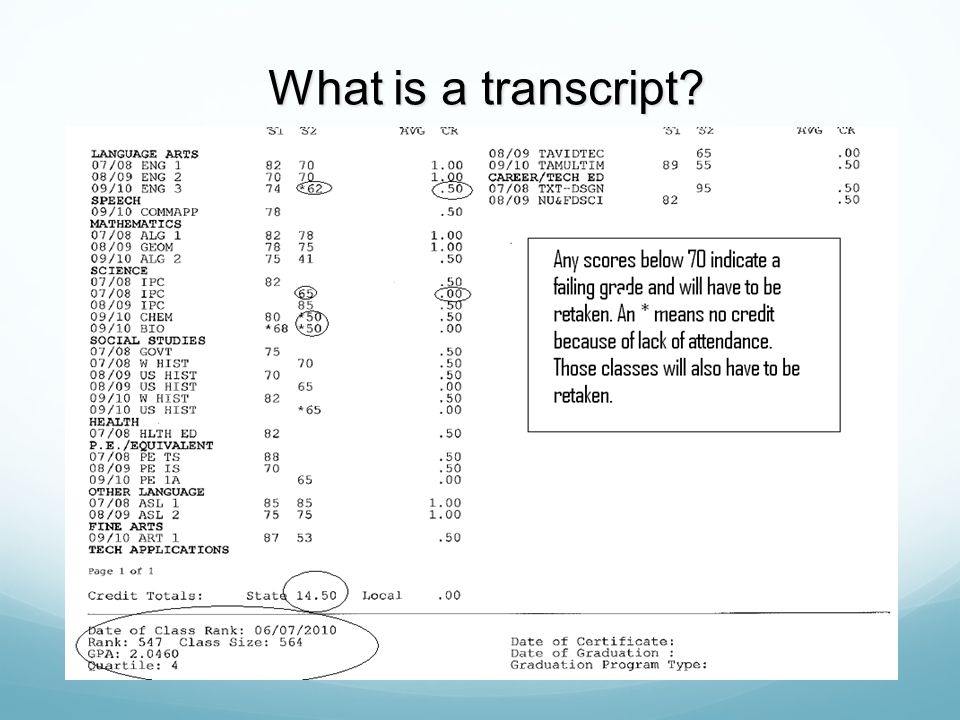 What is a transcript