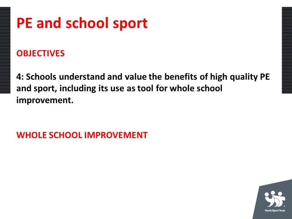 PE and school sport OBJECTIVES