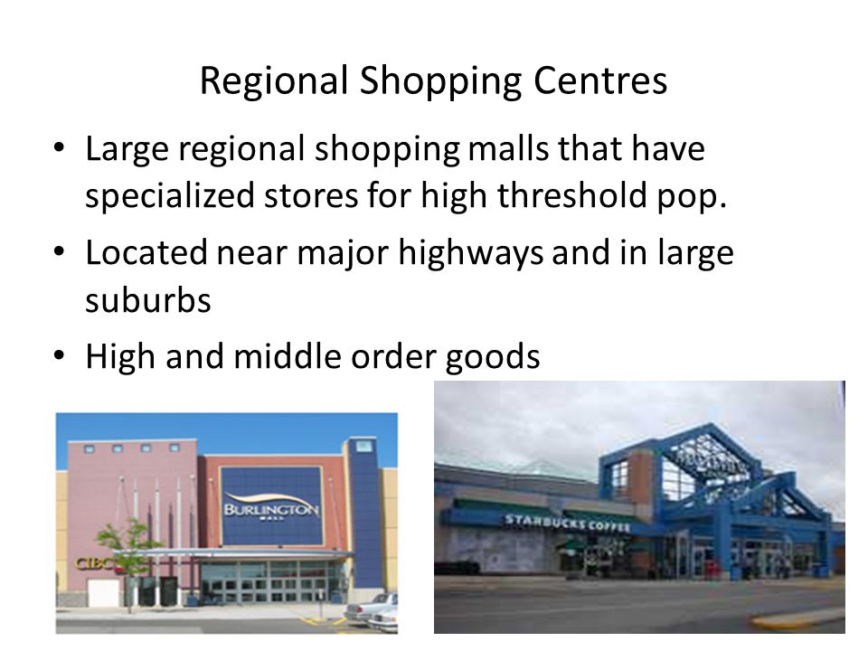 Regional Shopping Centres
