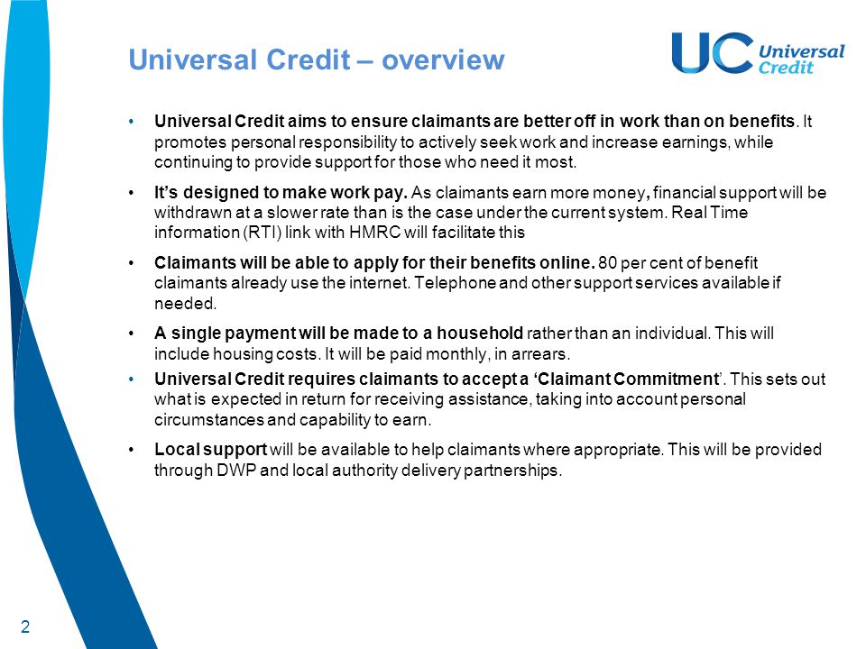 Universal Credit – overview