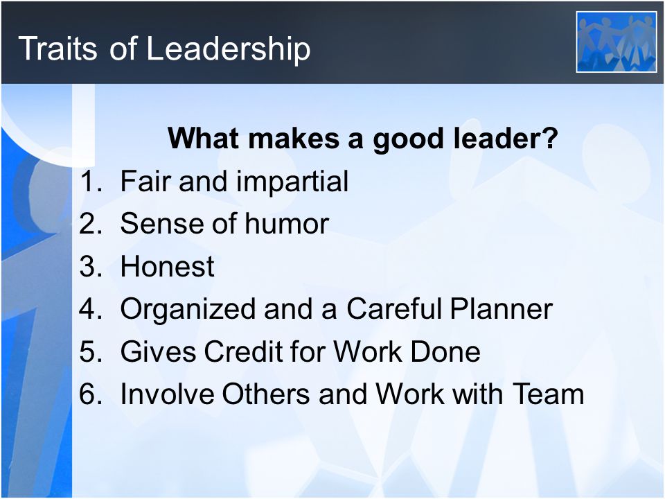 Traits of Leadership
