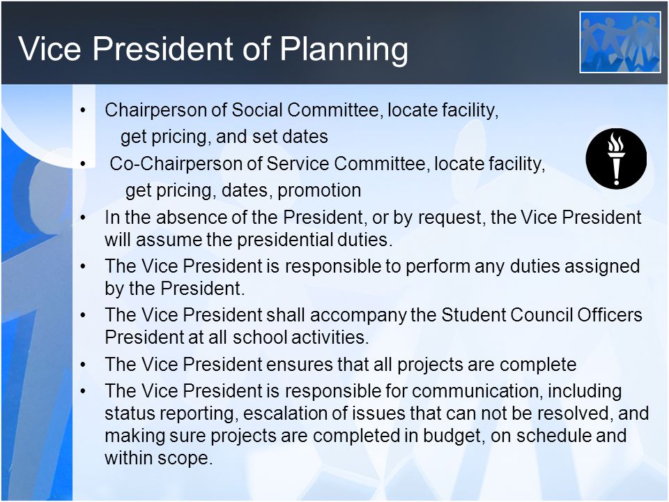 Vice President of Planning