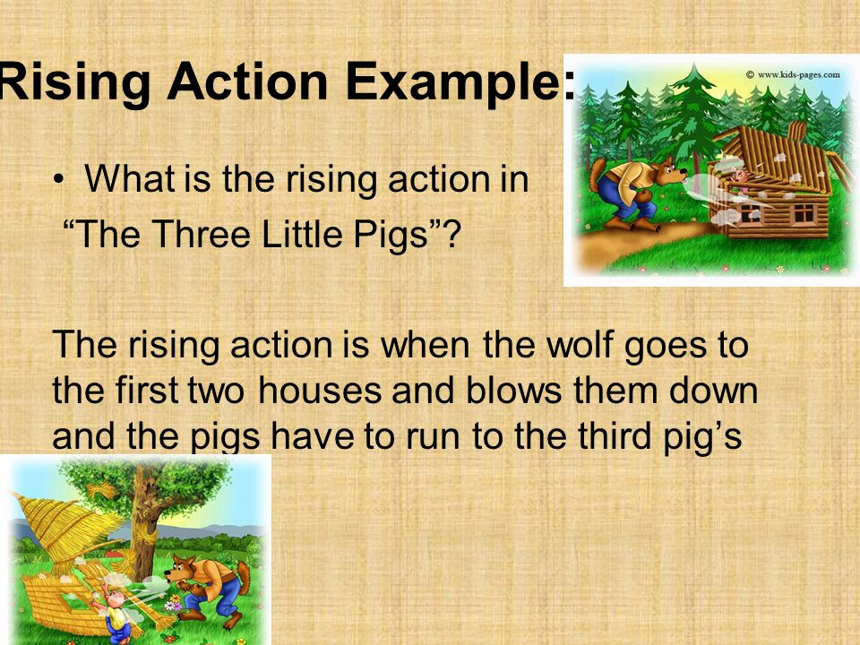 Rising Action Example: