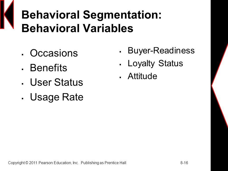Behavioral Segmentation: Behavioral Variables