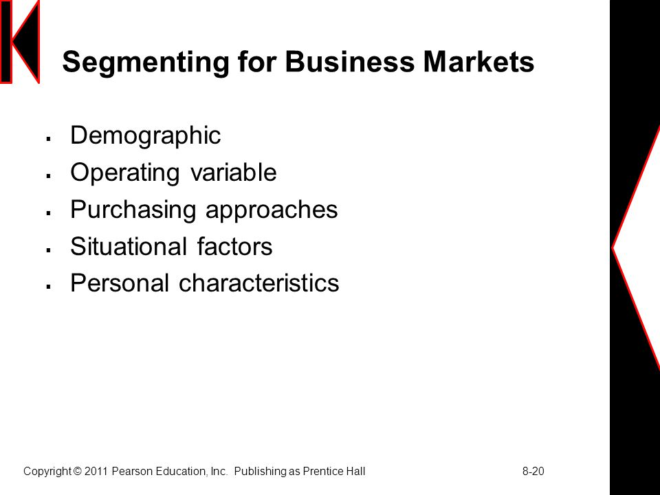 Segmenting for Business Markets