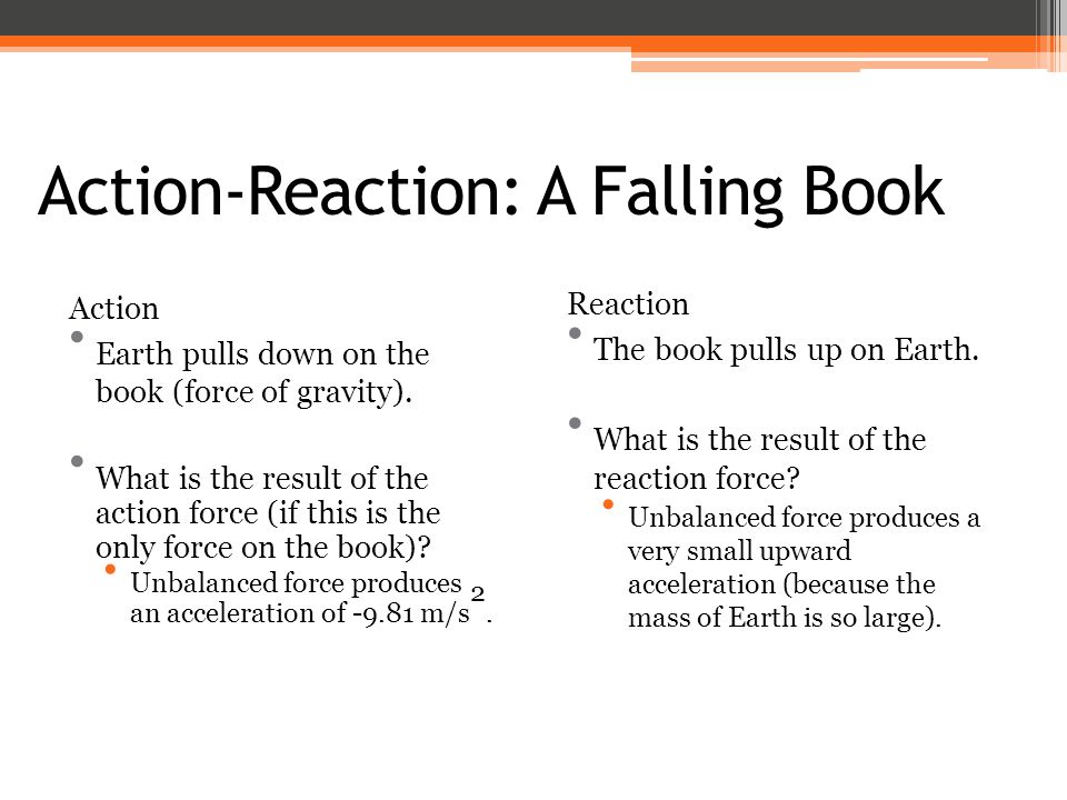 Action-Reaction: A Falling Book