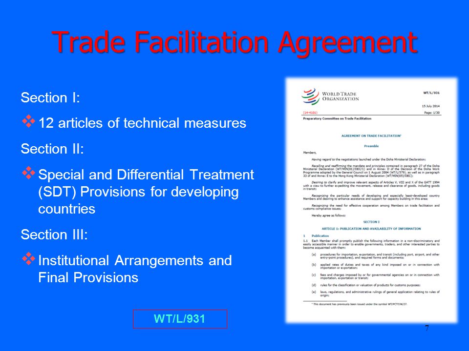 Trade Facilitation Agreement