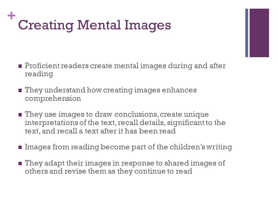 Creating Mental Images