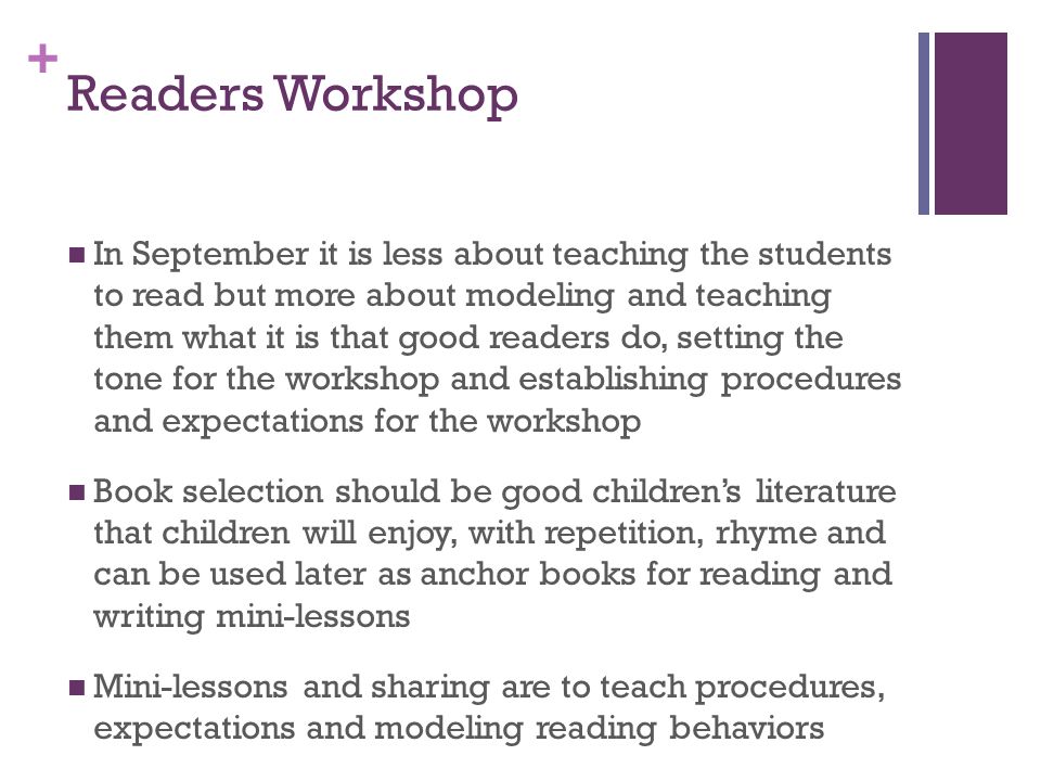 Readers Workshop