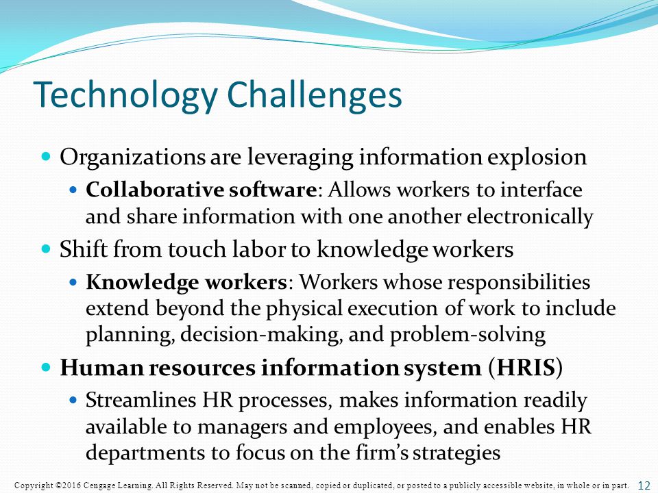 Technology Challenges