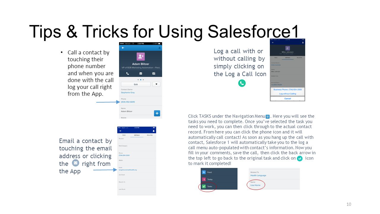 Tips & Tricks for Using Salesforce1