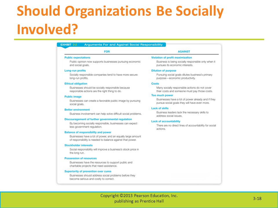 Should Organizations Be Socially Involved