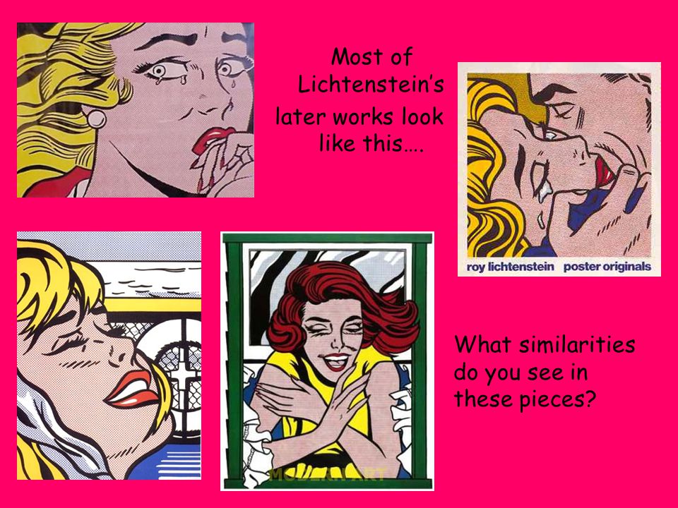Most of Lichtenstein’s later works look like this….