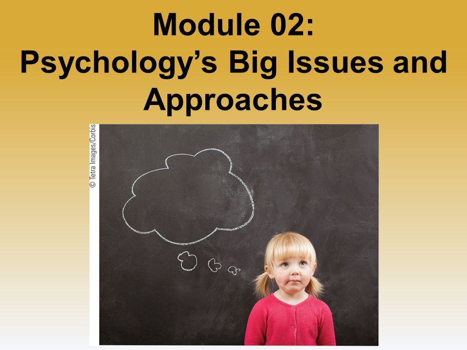 Module 02: Psychology’s Big Issues and Approaches