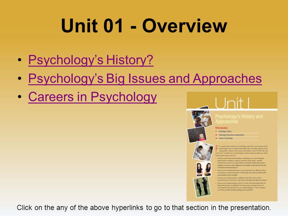 Unit 01 - Overview Psychology’s History