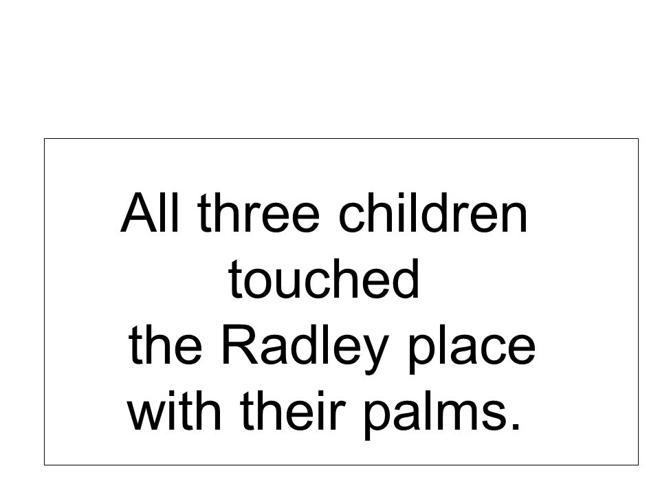 All three children touched