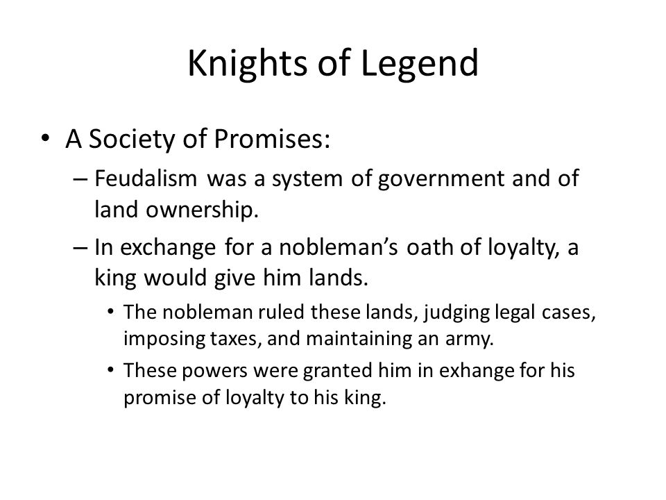 Knights of Legend A Society of Promises: