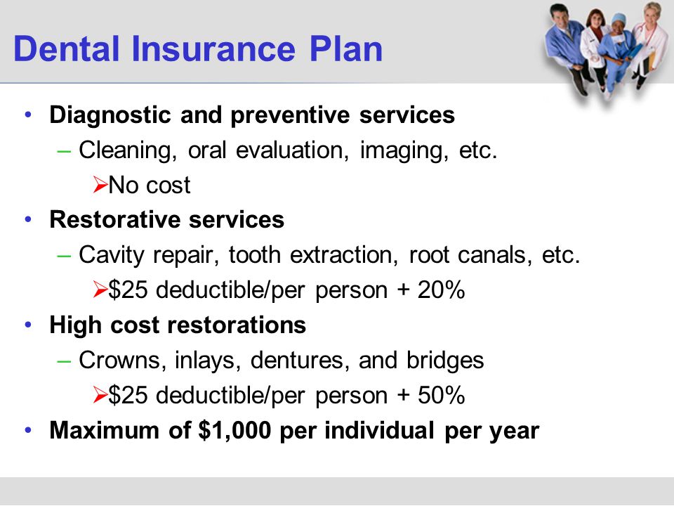 Dental Insurance Plan Diagnostic and preventive services