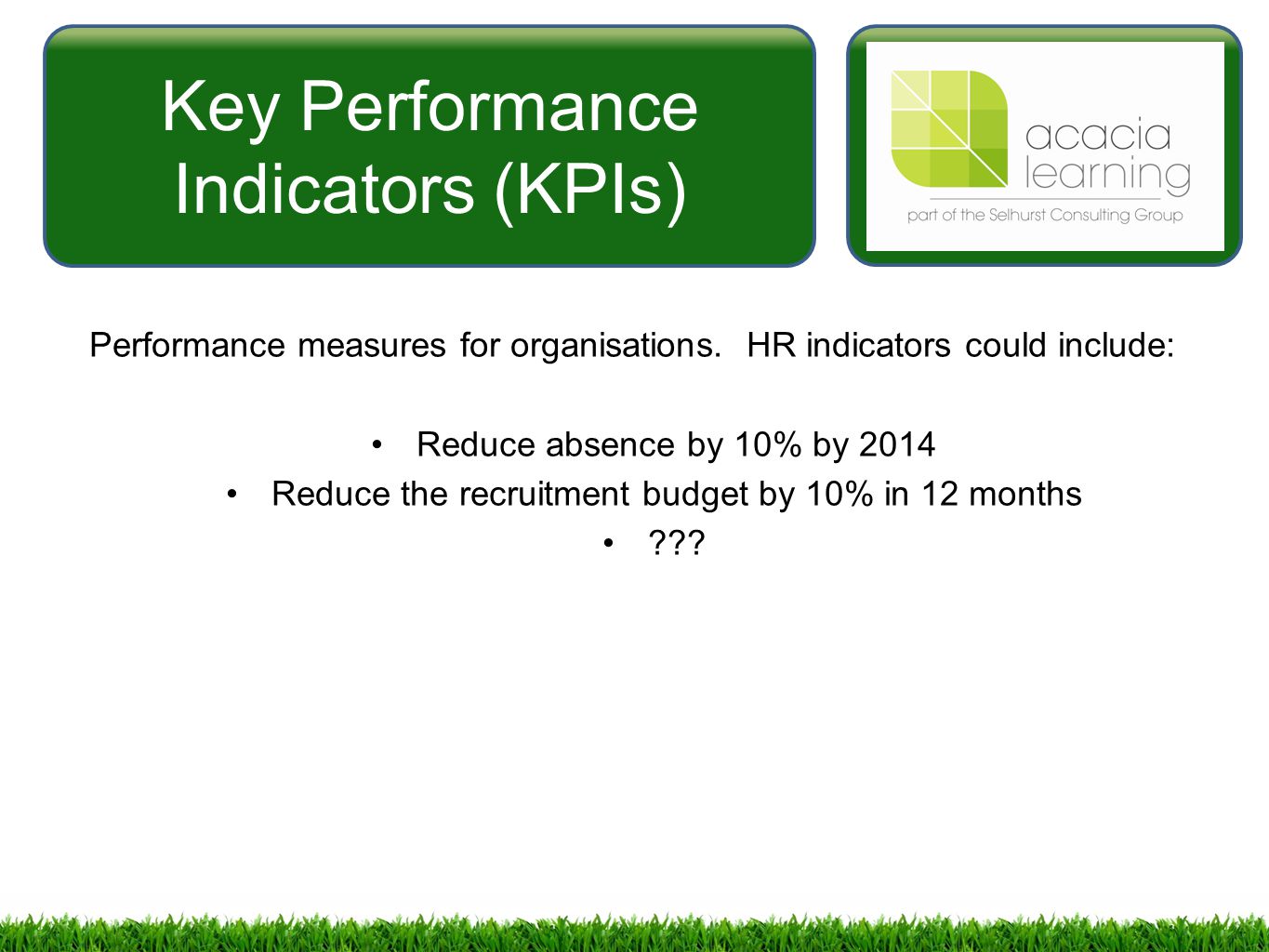 Key Performance Indicators (KPIs)
