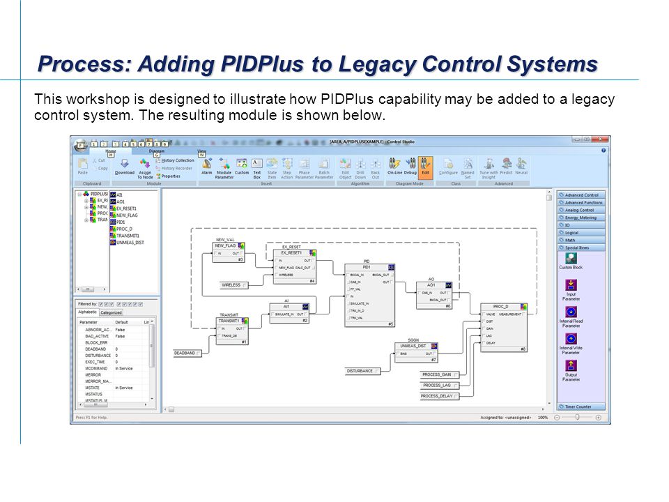 Process: Adding PIDPlus to Legacy Control Systems