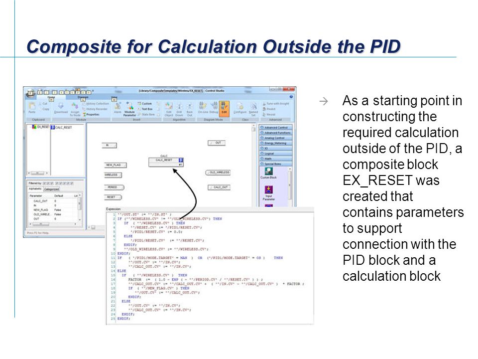Composite for Calculation Outside the PID