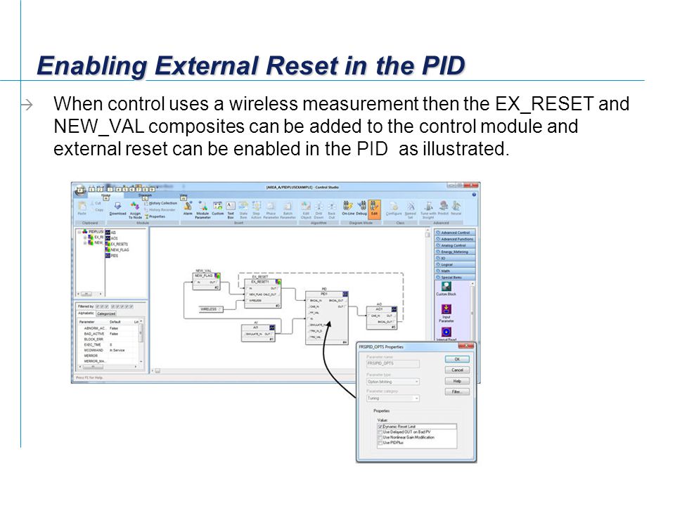 Enabling External Reset in the PID