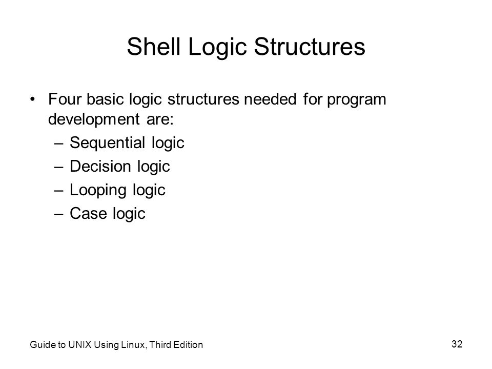 Shell Logic Structures