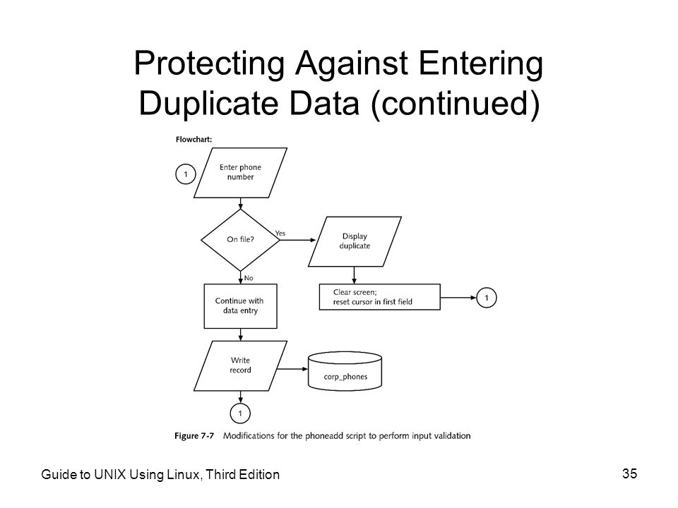 Protecting Against Entering Duplicate Data (continued)