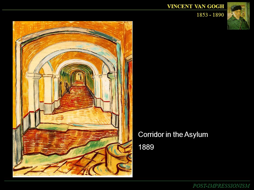 Corridor in the Asylum 1889 VINCENT VAN GOGH